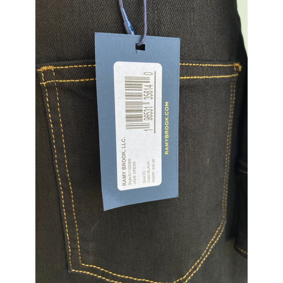 Ramy Brook Jade Dress black Denim size 25 NWT - Picture 12 of 15